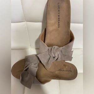 Lucky Leather Florene Bow Slide